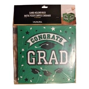 Congratulations Graduation - New Congrats Grad Card Holder Box , Green